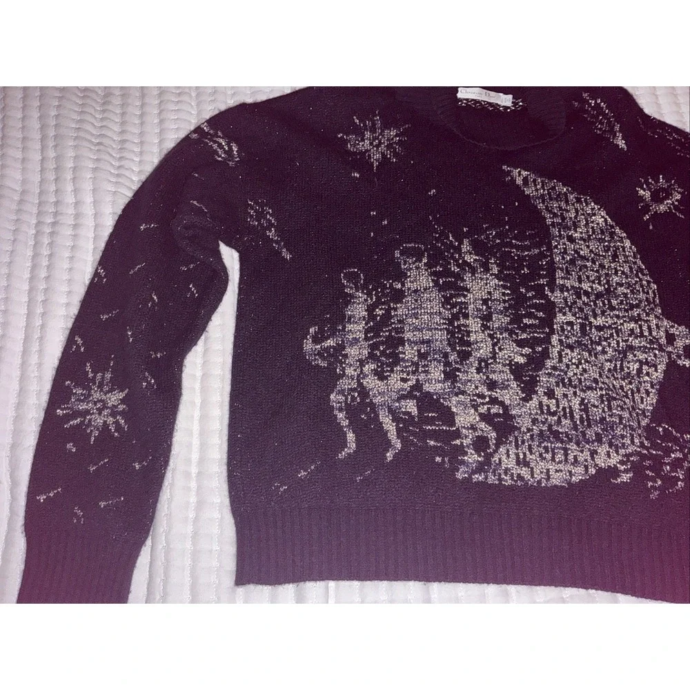 Christian Dior Cashmere Moon‎ Turtleneck Sweater Size 10
